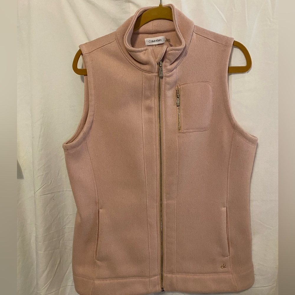 Calvin Klein zip vest-pink